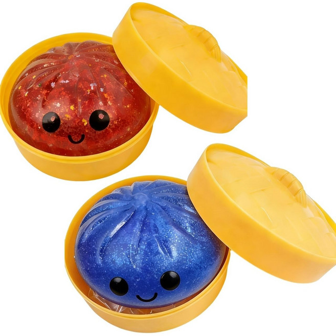 2pcs 대왕 스팽글 왕만두 말랑이 glitter dumpling toy 스트레스볼 푹신푹신 스트레스 해소 반죽