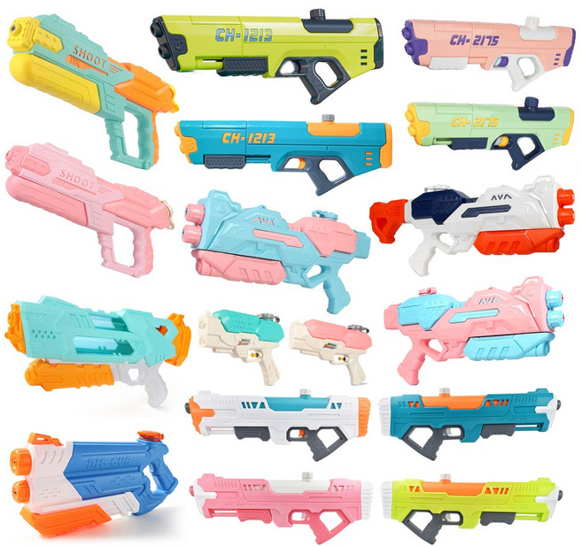 아트타임 KC인증 초대형 대형물총 대용량 워터건 (22종) 펌프물총 소형 물놀이장난감, 상어물총, 1개