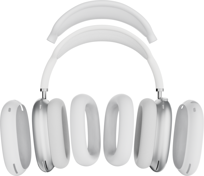 가꼬싶다 에어팟 맥스 올인원 케이스 세트, 2번 화이트/화이트/화이트