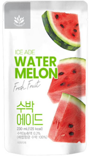 발란스그로우 수박에이드 편의점 파우치 아이스 에이드 캠핑 음료, 20개, 230ml