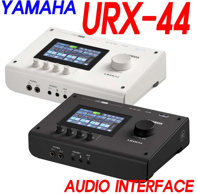야마하 URX44 2026신형 오디오인터페이스 Strem Deck 연동 OBS Studio 연동 멀티트랙레코딩 음악작곡장비 유투브방송장비 URX-44 (화이트사운드), 검정 BALCK
