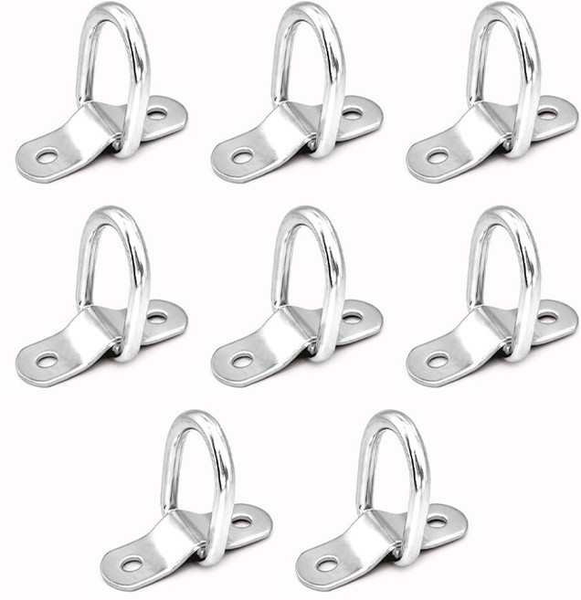 아이베란다 고하중 로프 걸이 후크 반달형 앵커 버클, 8개