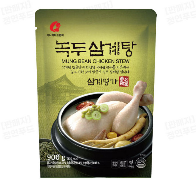 마니커-(냉장)녹두 삼계탕 900g, 4개