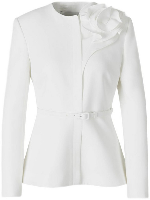 롤랑뮤레 플라워 벨트 재킷