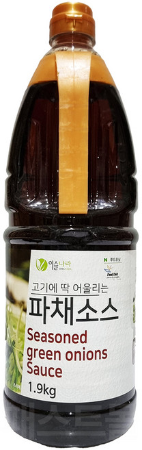 (주)이슬나라 고기 파채 양파 파절이 파채소스 1.9kg, 1개