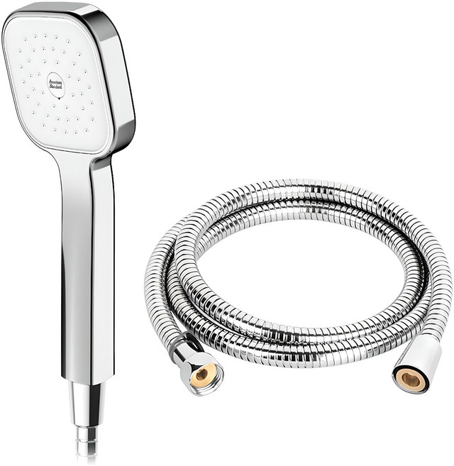 아메리칸스탠다드 리비어 샤워기 + 황동스텐 샤워줄 1.5m 세트, 1개, 크롬