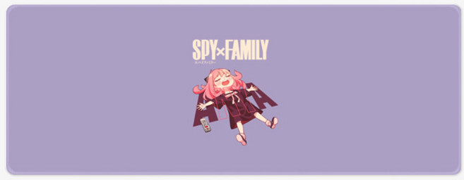 스파이패밀리 4기 극장판 아냐 마우스장패드 L 2XL 데스크매트, 02 스파이B L(800x300x4mm), 1개