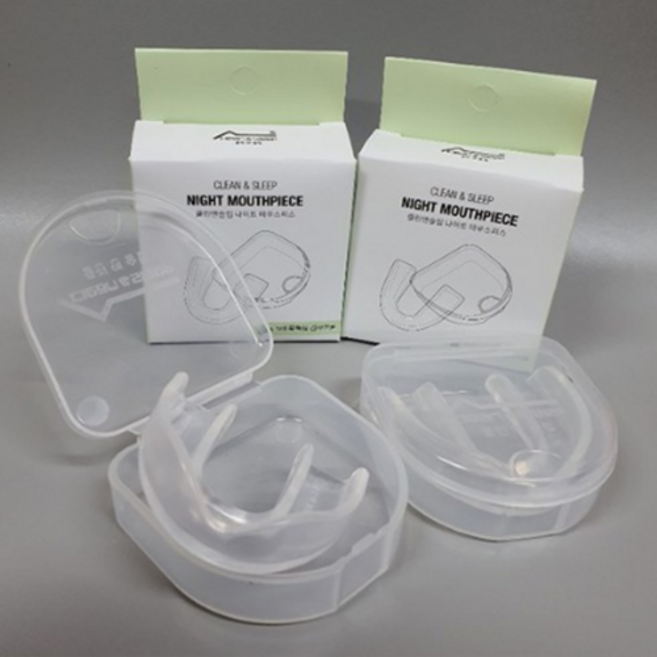 클린앤슬립 고급형 마우스피스 2개세트, 마우스피스2개+케이스2개, 1개
