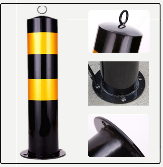 15H 주차 볼라드 주차봉 차단 금지 방지 일자형 차단봉 스틸 주차장, 앙카식, 1개
