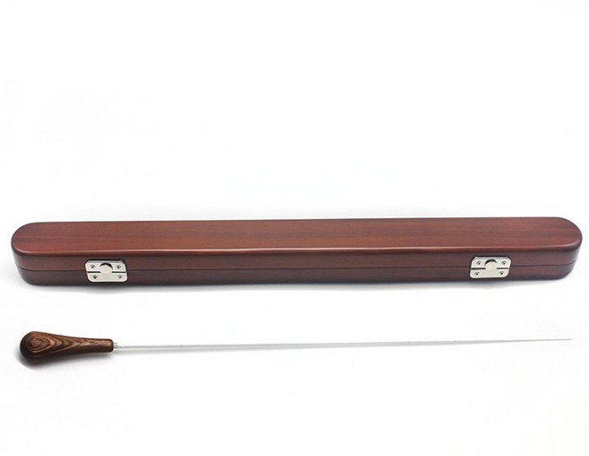 지휘봉 세트 고급 선물 나무 성가대 합창단 지휘자봉 보관함 전문 오케스트라, 지휘봉+수납함, 1개