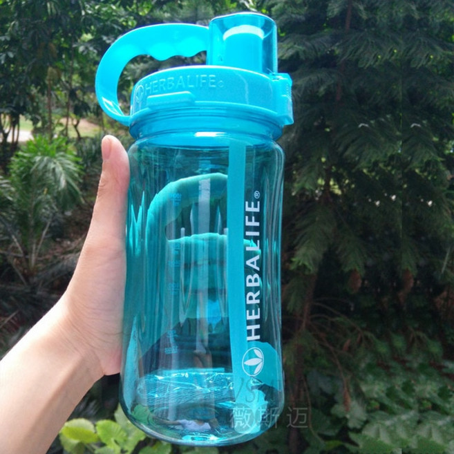 휴대용 Herbalife 영양 플라스틱 스포츠 하이킹 피트니스 빨대 물병 멀티 컬러 1000/2000ml BPA 프리 그레이 로즈 레드, 주황색