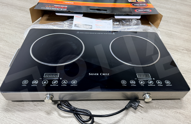 고으니샵 2구 인덕션 전기세라믹레인지 고화력 3500W 전기레인지, 프리스탠딩, 블랙