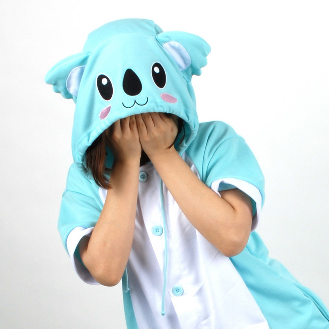 반팔 동물잠옷 코알라 (블루)