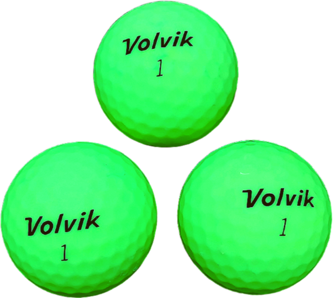 [(주)더 스카이] 볼빅 3피스 무광 비비드 A+급 골프공 로스트볼, 1세트, 30개입, 그린