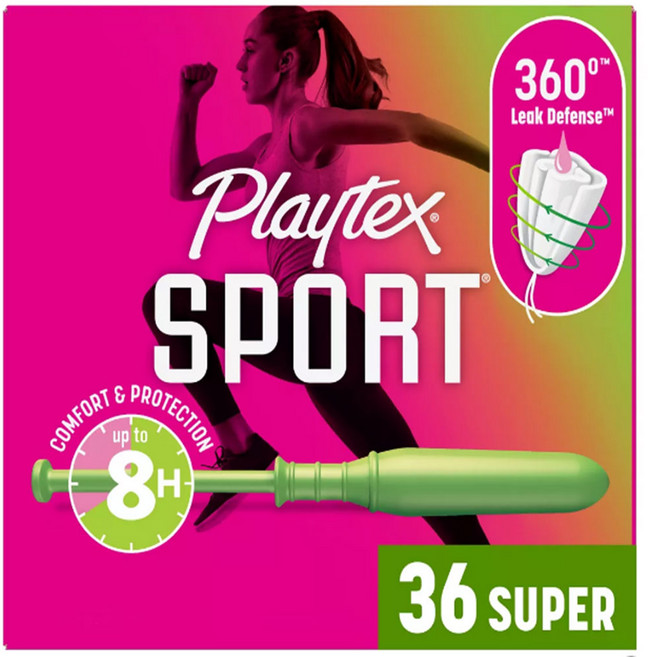 PLAYTEX SPORT 슈퍼 36 탐폰, 1개