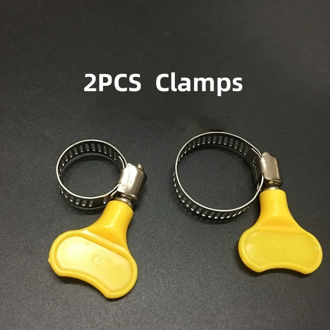 범용 핸드 가스 오일 펌프 자동차 연료 수동 흡입 가솔린 사이펀 엔진 공급 시스템 액세서리, 01 2 Clips