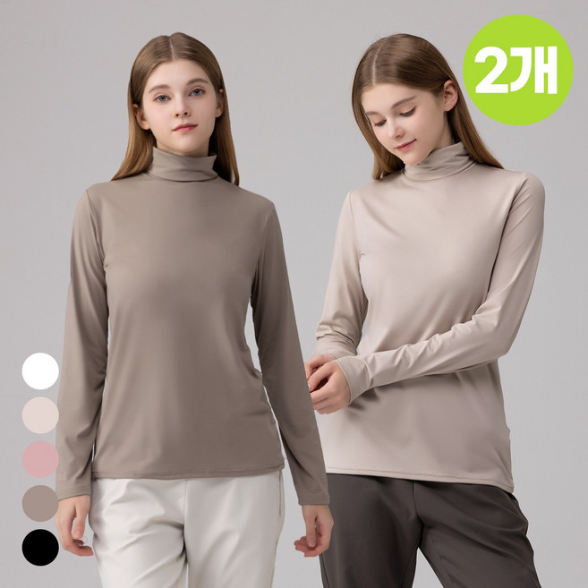 에버라스트 1+1 여성 목폴라 터틀넥 폴라티