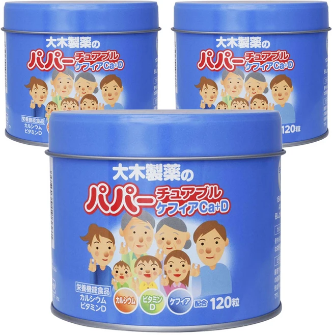 [3개] 파퍼츄어블 케피아 Ca+D 120알×3개(4987030196667-3), 3개, 120정 - 쿠팡