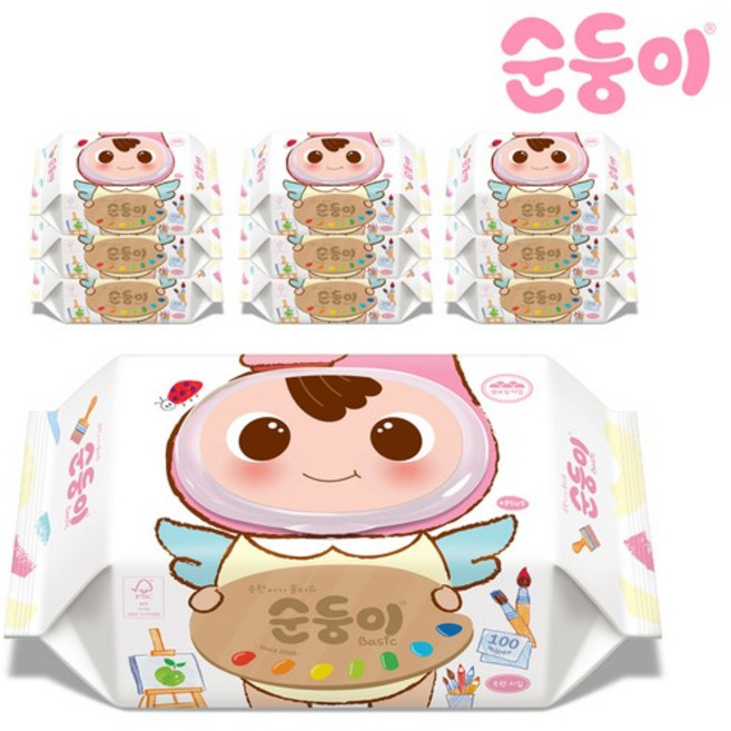 페인터 에디션 아기물티슈 캡형 100매 10팩 (pBpC-01), 10박스