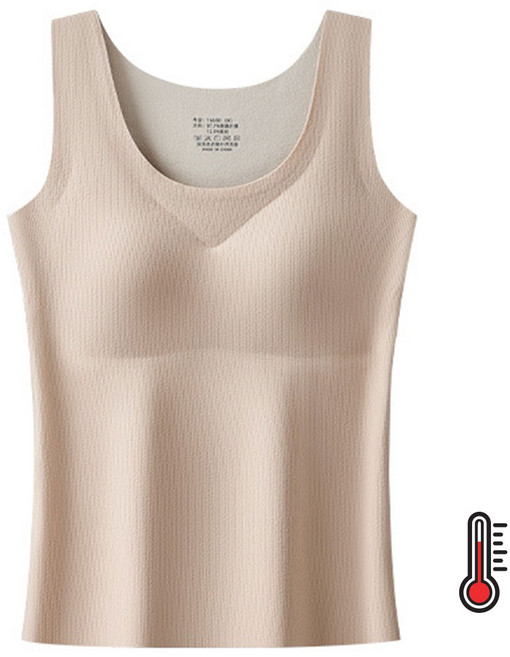 arua 여성용 기모나시 패드일체형 발열내의 브라탑