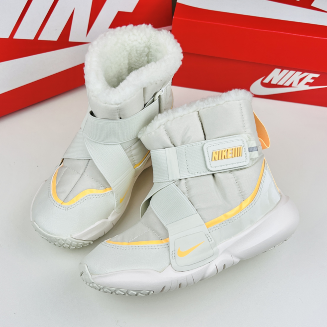 나이키키즈 플렉스 패딩 방한화 털 어린이 아동 부츠 신발 베이지