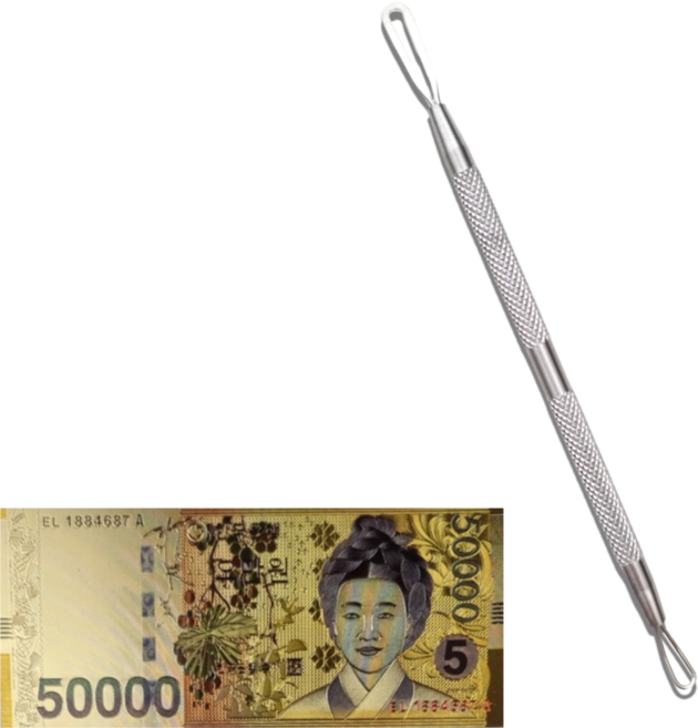 즉석복권 스크래퍼 스피또 긁기 행운 복돈 세트, 5만원권, 1개