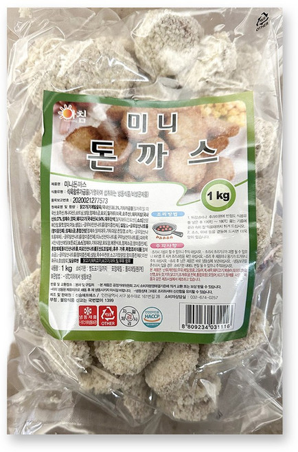 미니돈까스 (신승 냉동 1K) 일식당 가정용 포크카츠, 1kg, 1개
