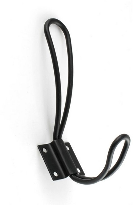 鐵藝復古美式掛勾 衣帽勾 造型掛勾, 黑色, 1個