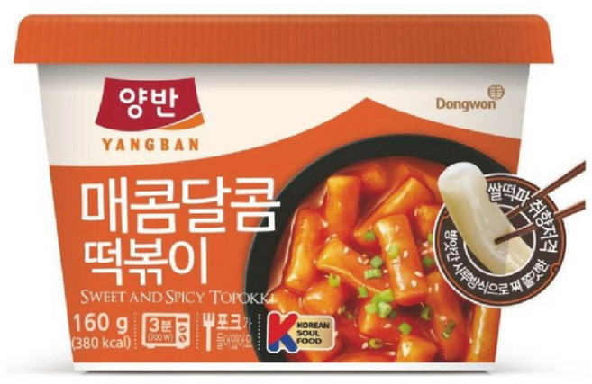 동원 떡볶이의신 매콤달콤 컵떡볶이, 160g, 5개