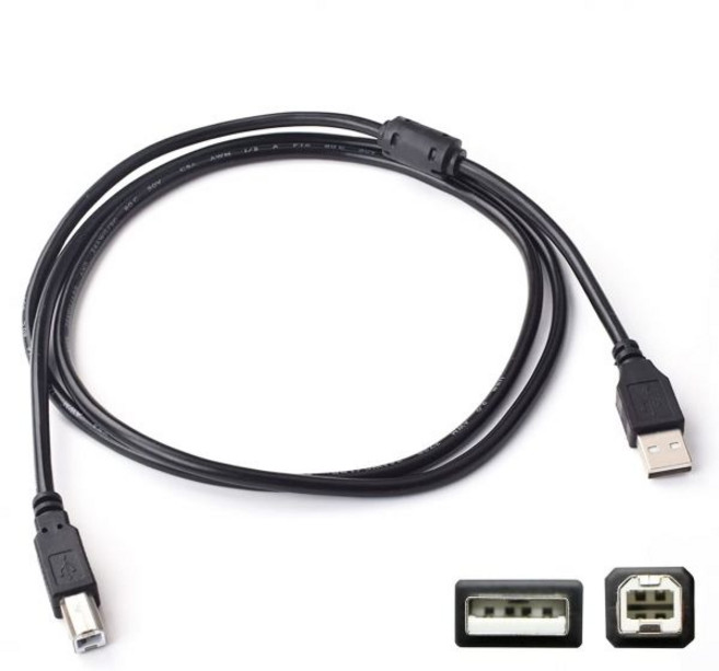 Yamaha 키보드 신디사이저용 Silverline 6FT USB 2.0 케이블 MODX MODX6 MODX7 MODX8, Yamaha 키보드 신디사이저용 Silverline 6, 1개