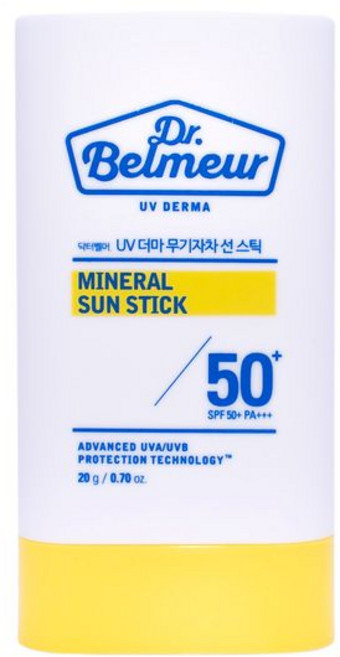 더페이스샵 닥터벨머 UV 더마 무기자차 선스틱 SPF50+ PA+++ 20g, 1개