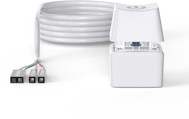 컴튜 PC 컴퓨터 외부 전원 스위치 버튼 LD07 / 화이트 BLUE LED, 1개