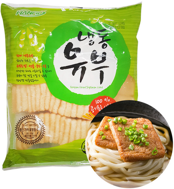 한미 냉동유부(사각)500g, 500g, 2개