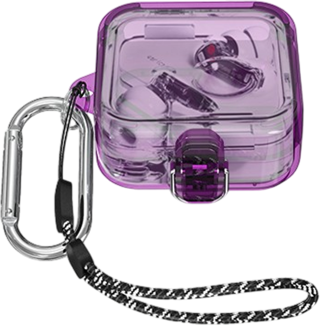 낫싱이어 2024 3세대 투명 잠금 클립 케이스, 1개, 퍼플, NOTHING EAR 2024