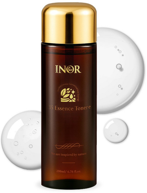 이놀 35에센스토너 200ml 녹두 깊은보습 빠른흡수 미백 주름개선 기능성 토너, 1개