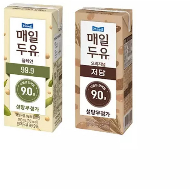 매일두유 190ml 48팩 식이섬유24팩+99.9 24팩/무배/유통기한26년10월제품/상세참조, 48개
