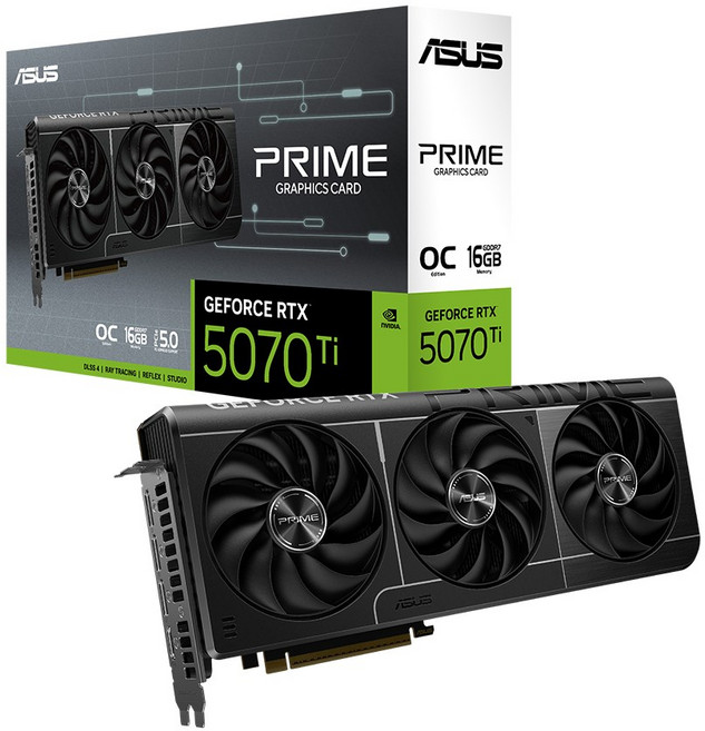 에이수스 ASUS PRIME 지포스 RTX 5070 Ti OC D7 16GB 인텍앤컴퍼니