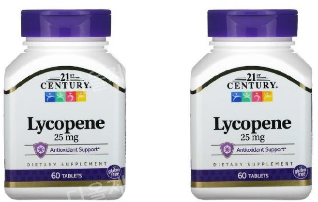 1+1 21센추리 lycopene 라이코펜 리코펜 토마토추출물 25mg 60정, 2개 - 쿠팡