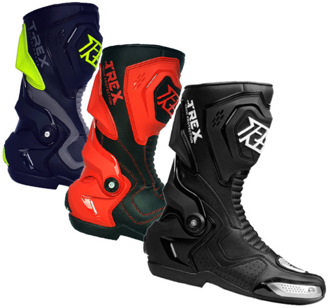 RYO 오토바이신발 바이크 레이싱 부츠 라이딩부츠 T-REX 료, 블랙