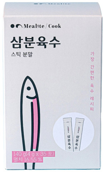 밀라이트 삼분육수 천연 조미료 만능 양념 시크릿 간편 스틱형, 스틱형(140g), 35개, 4g