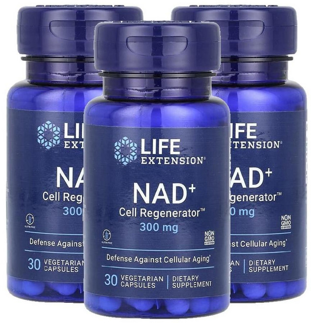 라이프익스텐션 NAD 고약사 니코틴아미드 리보사이드 NR 300mg 30캡슐 3병, 3개