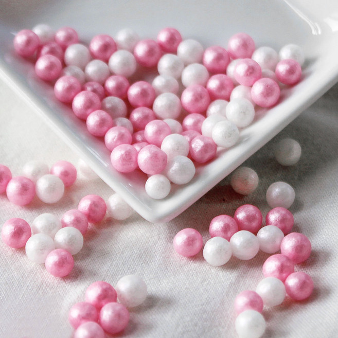 데코야 슈가스프링클 트윙클 펄 핑크/블루 푸드컬러 (아라잔/베이킹/토핑/재료), 트윙클 펄 핑크 푸드컬러, 300g