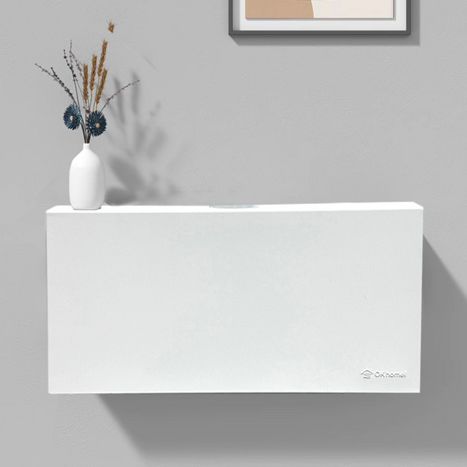 콘센트가리개 콘센트커버 어댑터 안전덮개 선정리 무타공 간편설치, 1개, 슬림 박스형 화이트 40cm