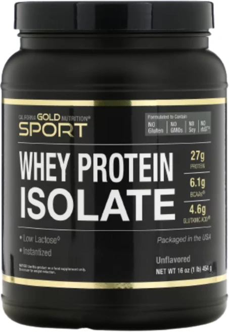 캘리포니아골드뉴트리션 CGN 아이솔레이트 유청단백질 무맛 454g, 5개 - 쿠팡