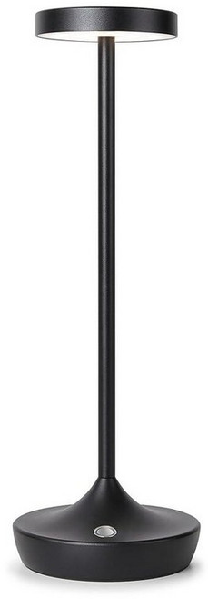 YHT Cordless Table Lamps Rechargeable 6000mAh LED 아웃도어(야외) Battery Operated Light Dimmable Touch, Black