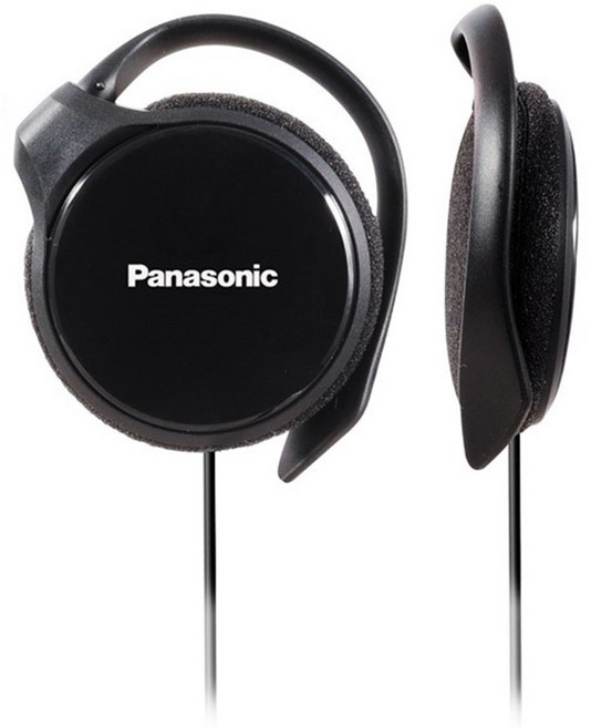 파나소닉 슬림 이어폰 클립형, RP-HS46, 블랙