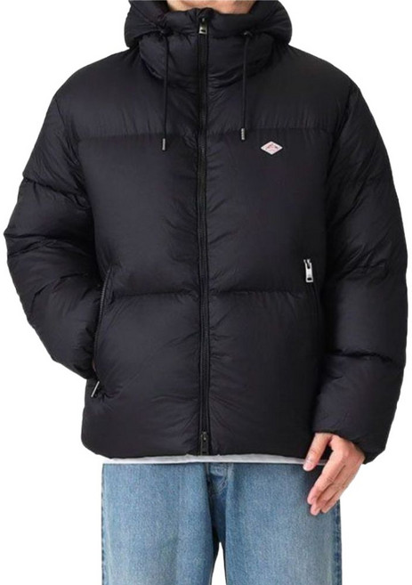 DANTON 단톤 나일론 립스톱 후드 다운 재킷 남성 겨울 방한 패딩 점퍼 일본 패션 아우터