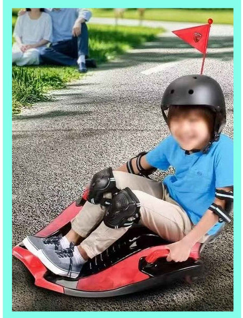 코코플레이 가오리 드리프트 고카트 전 12V 소형 가정용 루지 전동 카트, 화이트, 1개