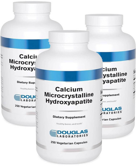 더글라스랩 칼슘 미세결정 수산화인회석 캡슐 Douglas Laboratories Calcium Microcrystalline Hydroxyapatite, 3개, 250정