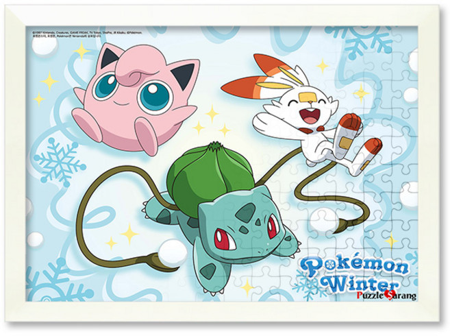 포켓몬스터 이상해씨와 친구들 직소 퍼즐+액자 세트 애니메이션 150피스, 단품, 1개